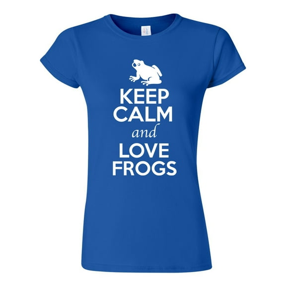 Junior Keep Calm And Love Frogs Animal Lover T-Shirt Tee