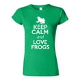 thumbnail image 1 of Junior Keep Calm And Love Frogs Animal Lover T-Shirt Tee, 1 of 2