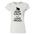 thumbnail image 1 of Junior Keep Calm And Love Frogs Animal Lover T-Shirt Tee, 1 of 2