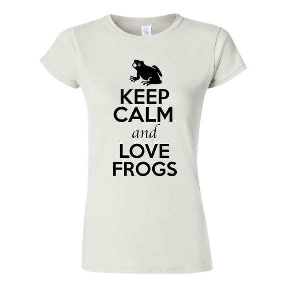 Junior Keep Calm And Love Frogs Animal Lover T-Shirt Tee