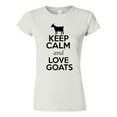thumbnail image 1 of Junior Keep Calm And Love Goat Animal Lover T-Shirt Tee, 1 of 2