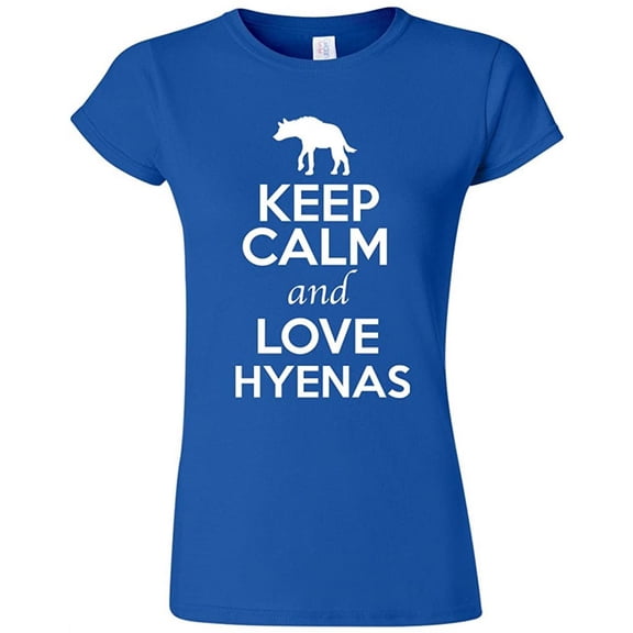 Junior Keep Calm And Love Hyenas Canine Animal Lover T-Shirt Tee