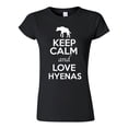 thumbnail image 1 of Junior Keep Calm And Love Hyenas Canine Animal Lover T-Shirt Tee, 1 of 2