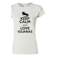thumbnail image 1 of Junior Keep Calm And Love Iguanas Lizard Animal Lover T-Shirt Tee, 1 of 2