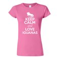 thumbnail image 1 of Junior Keep Calm And Love Iguanas Lizard Animal Lover T-Shirt Tee, 1 of 2