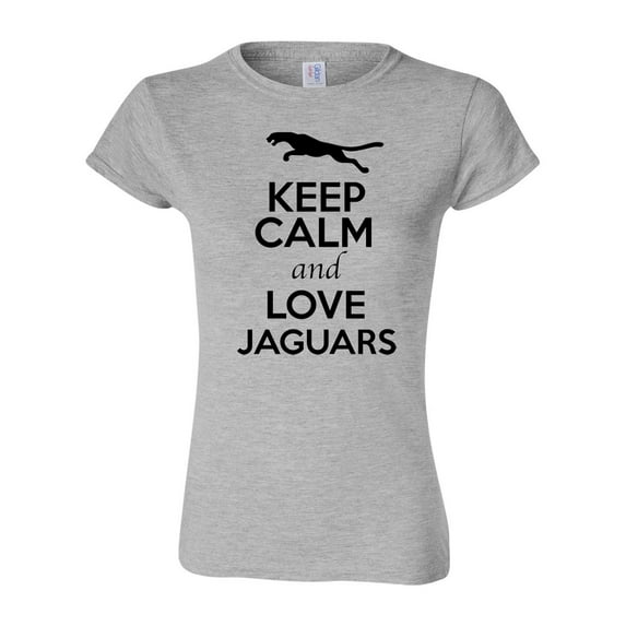 Junior Keep Calm And Love Jaguar Big Cat Animal Lover T-Shirt Tee