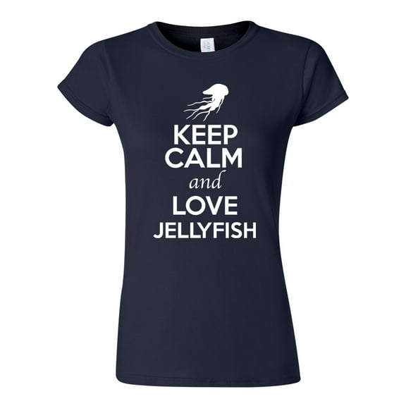Junior Keep Calm And Love Jellyfish Jelly Animal Lover T-Shirt Tee
