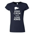thumbnail image 1 of Junior Keep Calm And Love Kiwis Bird Animal Lover DT T-Shirt Tee, 1 of 2