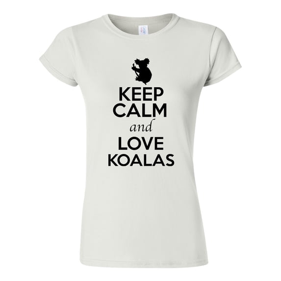 Junior Keep Calm And Love Koalas Bear Animal Lover T-Shirt Tee