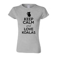 thumbnail image 1 of Junior Keep Calm And Love Koalas Bear Animal Lover T-Shirt Tee, 1 of 2