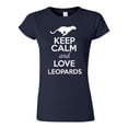 thumbnail image 1 of Junior Keep Calm And Love Leopards Big Cat Animal Lover T-Shirt Tee, 1 of 2