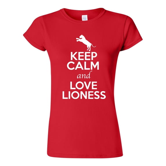 Junior Keep Calm And Love Lioness Big Cat Animal Lover T-Shirt Tee