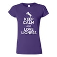 thumbnail image 1 of Junior Keep Calm And Love Lioness Big Cat Animal Lover T-Shirt Tee, 1 of 2