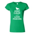 thumbnail image 1 of Junior Keep Calm And Love Pigeons Dove Animal Lover T-Shirt Tee, 1 of 2