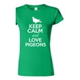 thumbnail image 1 of Junior Keep Calm And Love Pigeons Dove Animal Lover T-Shirt Tee, 1 of 2