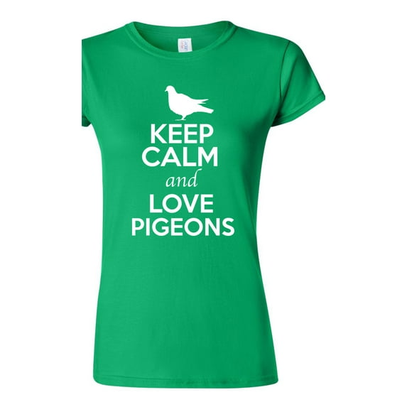 Junior Keep Calm And Love Pigeons Dove Animal Lover T-Shirt Tee