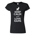 thumbnail image 1 of Junior Keep Calm And Love Rams Farm Snake Animal Lover T-Shirt Tee, 1 of 2
