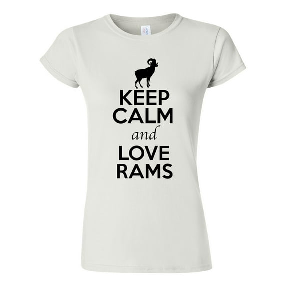 Junior Keep Calm And Love Rams Farm Snake Animal Lover T-Shirt Tee