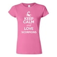 thumbnail image 1 of Junior Keep Calm And Love Scorpions Desert Animal Lover T-Shirt Tee, 1 of 2
