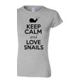 thumbnail image 1 of Junior Keep Calm And Love Snails Slugs Animal Lover T-Shirt Tee, 1 of 2