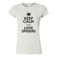 thumbnail image 1 of Junior Keep Calm And Love Spiders Web Insects Lover T-Shirt Tee, 1 of 2