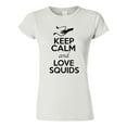 thumbnail image 1 of Junior Keep Calm And Love Squids Cuttlefish Animal Lover T-Shirt Tee, 1 of 2