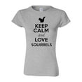 thumbnail image 1 of Junior Keep Calm And Love Squirrels Nuts Animal Lover T-Shirt Tee, 1 of 2