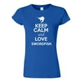 thumbnail image 1 of Junior Keep Calm And Love Swordfish Fish Animal Lover T-Shirt Tee, 1 of 2