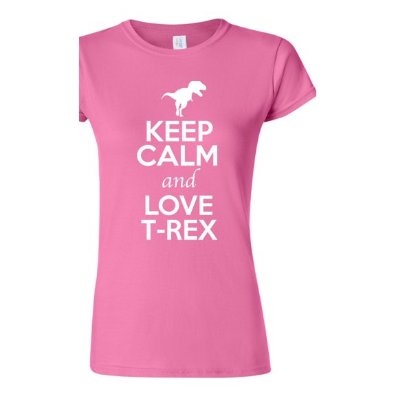 Junior Keep Calm And Love T-Rex Dinosaur Animal Lover T-Shirt Tee