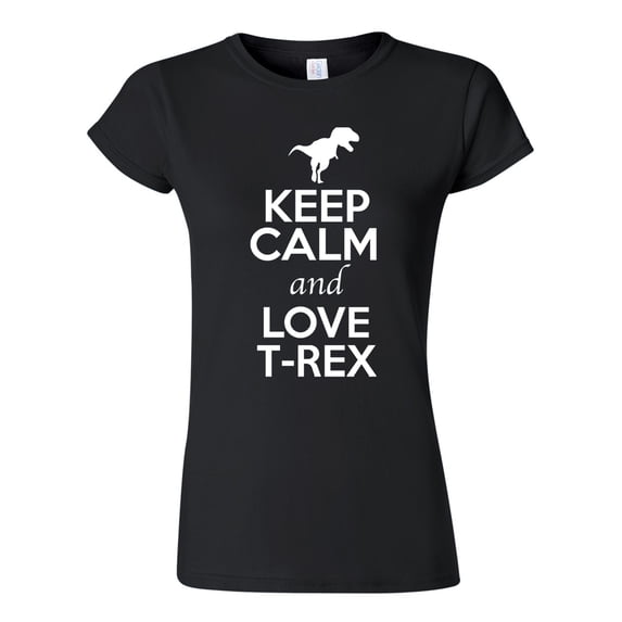 Junior Keep Calm And Love T-Rex Dinosaur Animal Lover T-Shirt Tee