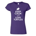 thumbnail image 1 of Junior Keep Calm And Love Turtles Tortoise Animal Lover T-Shirt Tee, 1 of 2