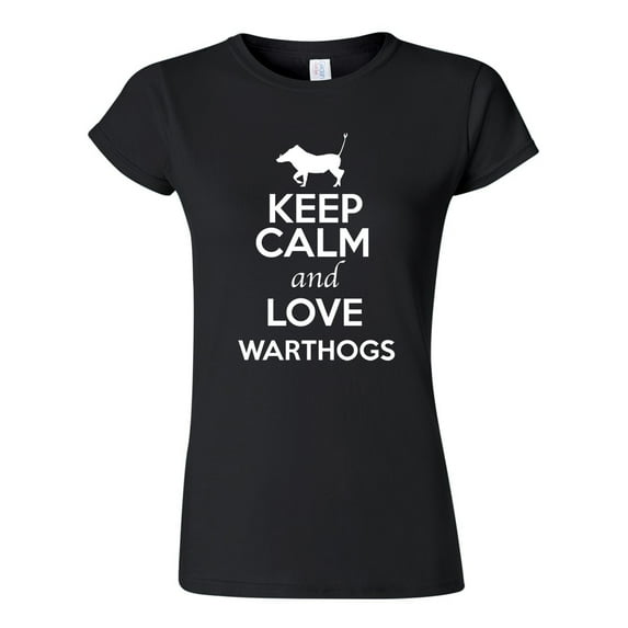 Junior Keep Calm And Love Warthogs Hogs Animal Lover T-Shirt Tee