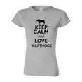 thumbnail image 1 of Junior Keep Calm And Love Warthogs Hogs Animal Lover T-Shirt Tee, 1 of 2