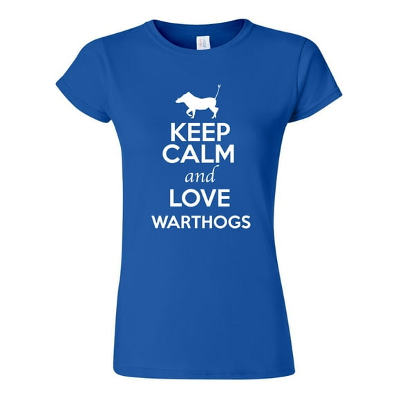 Junior Keep Calm And Love Warthogs Hogs Animal Lover T-Shirt Tee