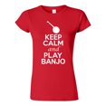 thumbnail image 1 of Junior Keep Calm And Play Banjo Music Lover Musician DT T-Shirt Tee, 1 of 2