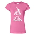 thumbnail image 1 of Junior Keep Calm And Play Banjo Music Lover Musician DT T-Shirt Tee, 1 of 2