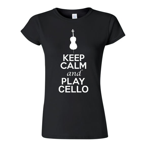 Junior Keep Calm And Play Cello Music Lover Musician DT T-Shirt Tee
