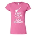 thumbnail image 1 of Junior Keep Calm And Play Guitar Music Lover Musician DT T-Shirt Tee, 1 of 2