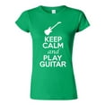 thumbnail image 1 of Junior Keep Calm And Play Guitar Music Lover Musician DT T-Shirt Tee, 1 of 2