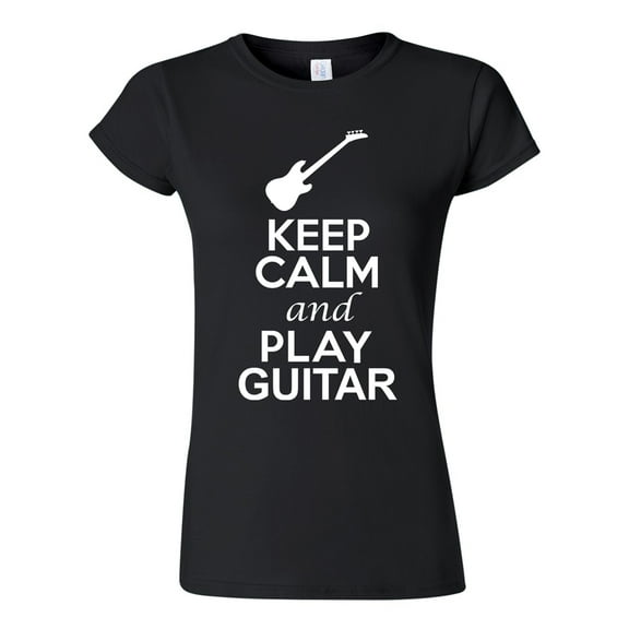 Junior Keep Calm And Play Guitar Music Lover Musician DT T-Shirt Tee