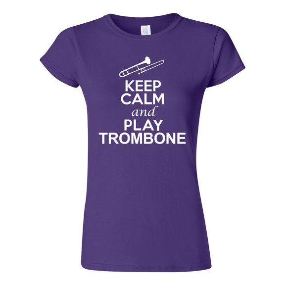 Junior Keep Calm And Play Trombone Music Lover Musician DT T-Shirt Tee