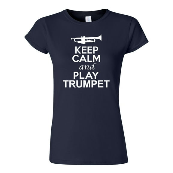 Junior Keep Calm And Play Trumpet Music Lover Musician DT T-Shirt Tee