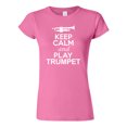 thumbnail image 1 of Junior Keep Calm And Play Trumpet Music Lover Musician DT T-Shirt Tee, 1 of 2