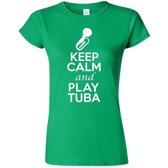 Junior Keep Calm And Play Tuba Music Lover Musician DT T-Shirt Tee