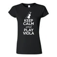 thumbnail image 1 of Junior Keep Calm And Play Viola Music Lover Musician DT T-Shirt Tee, 1 of 2