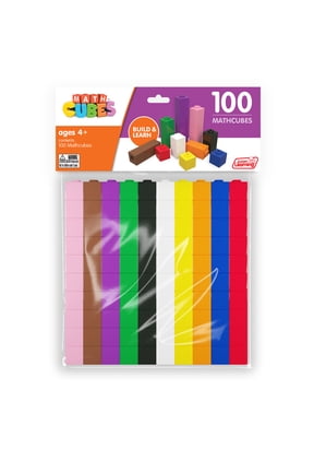 Pack of 100 Multi-Colored Mathcubes