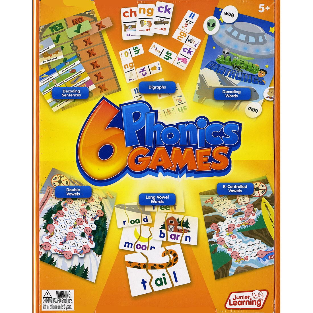 Junior Learning 6 Phonics Games - Walmart.com