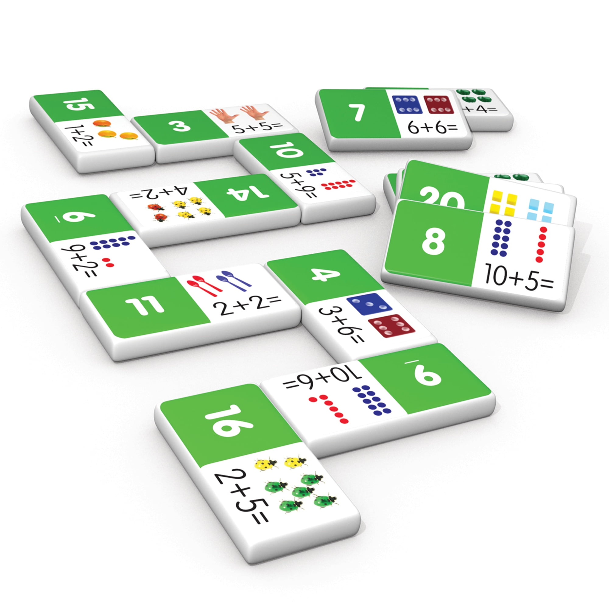 Junior Learning - Addition Dominoes Match & Learn Educational Learning Game