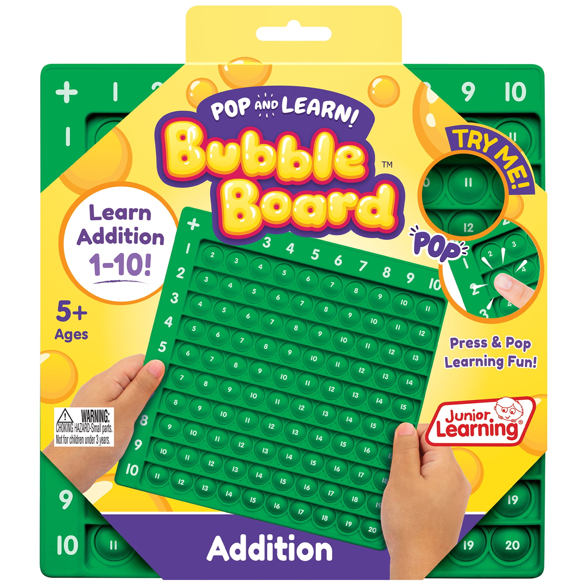 Junior Learning Addition Pop and Learn Bubble Board - Walmart.com