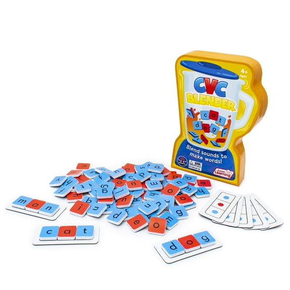 Junior Learning CVC Blender Educational Learning Set - Blend Sounds to Make Words